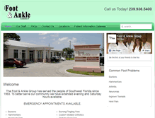 Tablet Screenshot of footandanklegroup.com